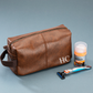 Men's personalised Washbag. Leather look accessory bag,Perfect Gift for him, Christmas Gift for Dad, Birthday gift for him, Fathers Day Gift - Bijoux Lucy
