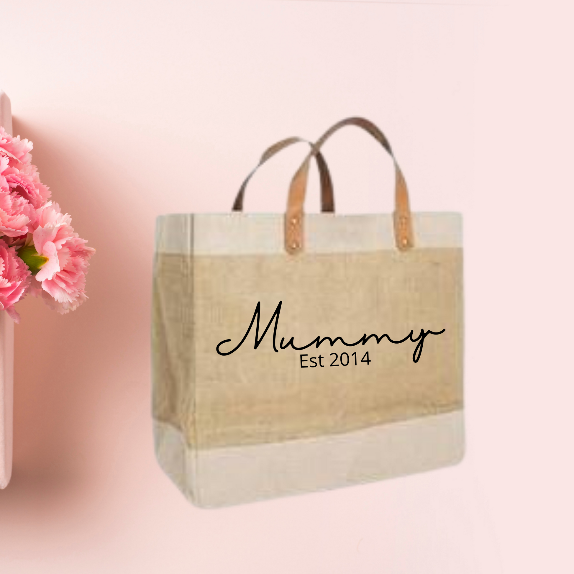 Luxury Personalised Jute Shopper - Bijoux Lucy