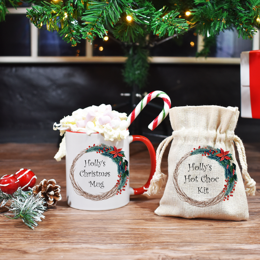 Secret Santa Gift, Christmas Stocking Filler, Hug in a Mug Gift, Gift for her, Hot chocolate kit, Gift for Him, Gift for Kids, - Bijoux Lucy