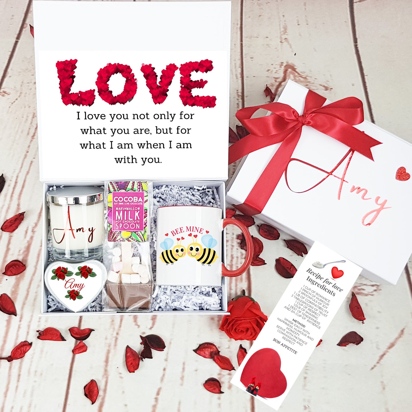Valentines Gift Set with Bee Mug - Bijoux Lucy