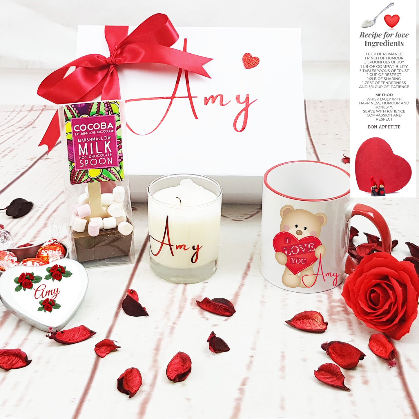 Valentines Gift Set with Bear Mug - Bijoux Lucy