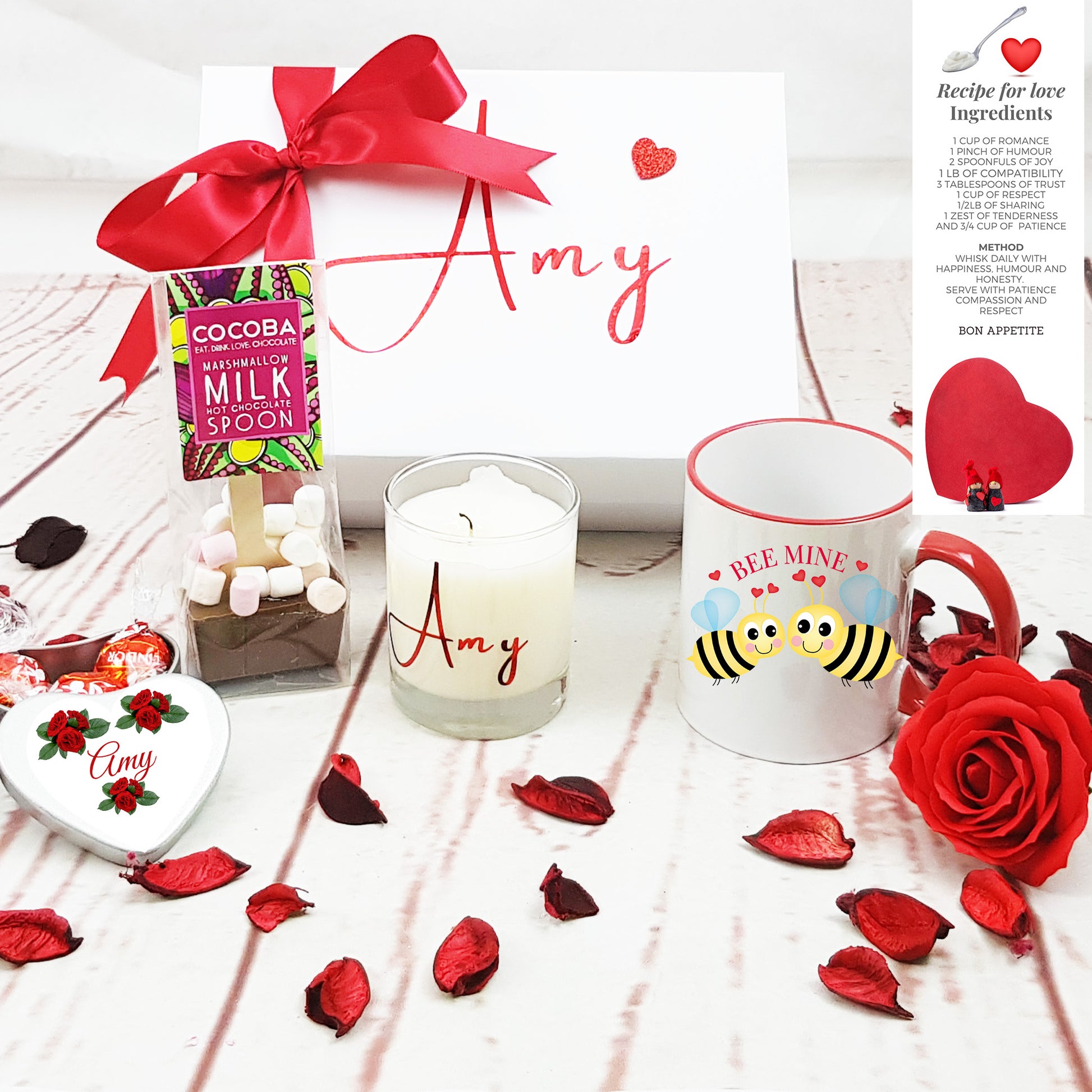 Valentines Gift Set with Bee Mug - Bijoux Lucy
