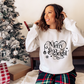 Merry and Bright- White Christmas Sweatshirt, Merry Christmas Jumper ,Christmas sweatshirt for women, Christmas Jumper, Ladies Jumper - Bijoux Lucy