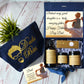 FATHERS DAY GIFT - Navy Blue Gift Bag - Mens Gift Box - Gift Box With Card - Fathers Day Card - Bijoux Lucy