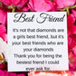 INSPIRATION FRIENDSHIP CANDLE - Luxury Scent Candle - Custom Soy Card - Ribbon Box Candle - Best Friend - Container Candles - Bijoux Lucy