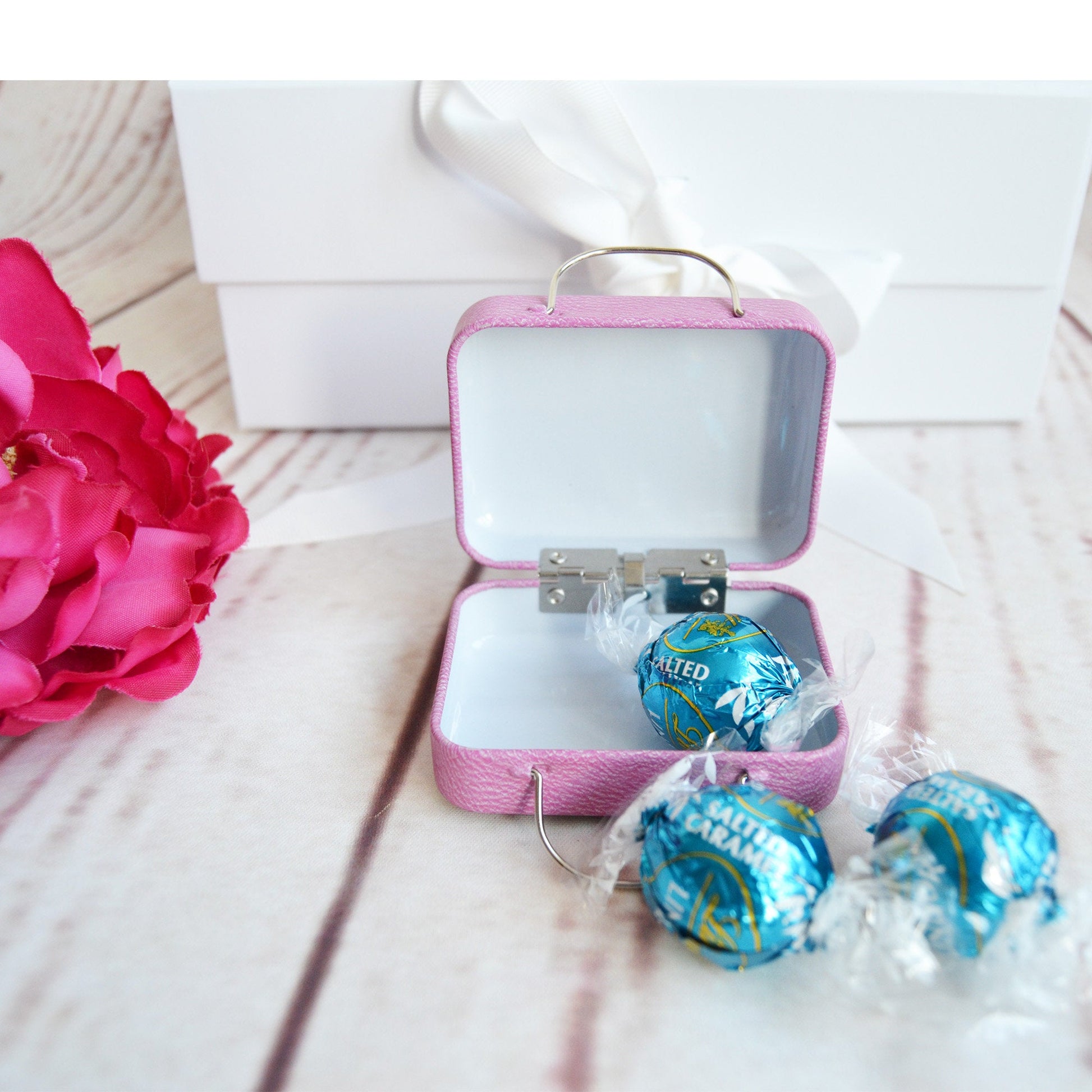 Personalised Happy Birthday Gift Box Filled, Rose Gold Best Friend Gift Box, Beauty Filled Gift Boxes, Thinking of You, Happy Birthday - Bijoux Lucy