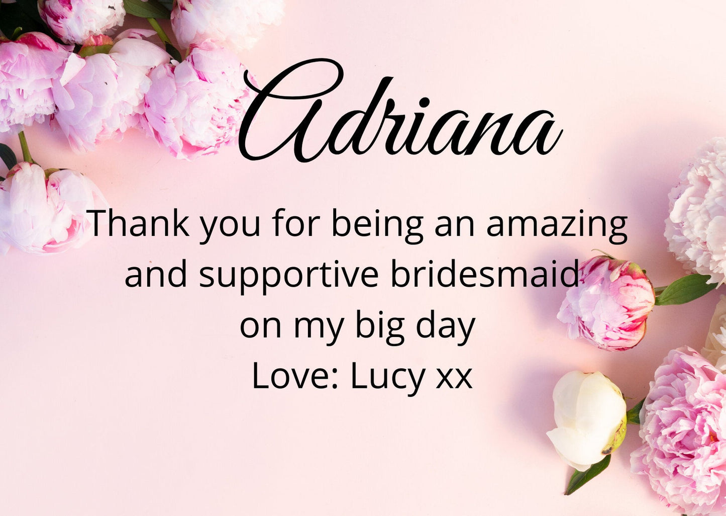 Personalised Bridesmaid Candle. Gift for Friends. Thank you bridesmaid. Gift Box with Ribbon. Personalised Gift. Maid of Honour gift, Custom - Bijoux Lucy