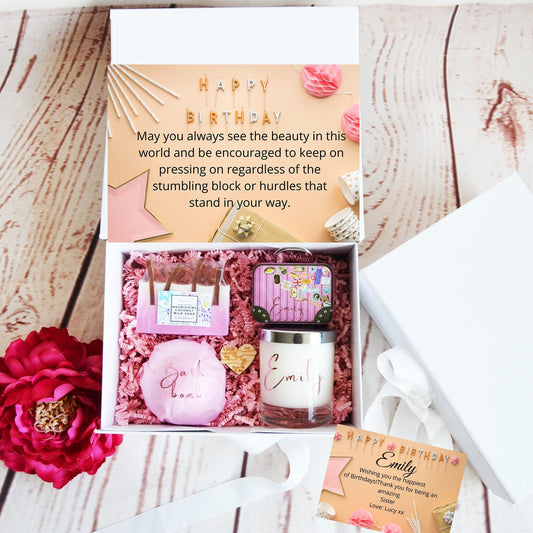 Happy Birthday Gift Box, Personalised Gift Box, Happy Birthday Gift, Birthday Gift For Her - Bijoux Lucy